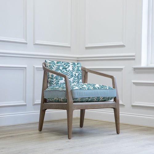 Floral Blue Furniture - Liana Solid Wood Rowan Chair Aqua Additions