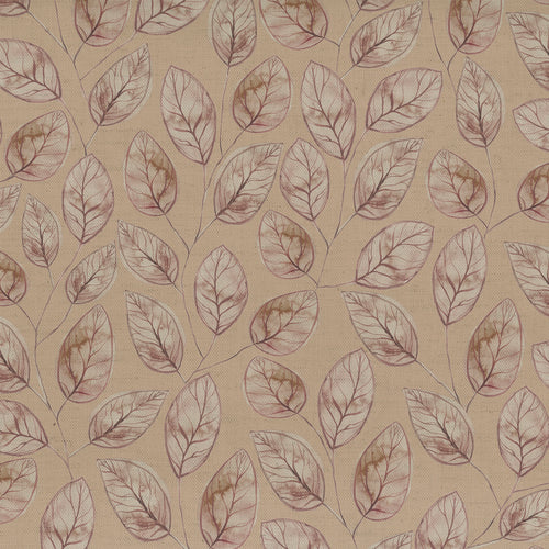 Floral Pink Fabric - Lilah Printed Cotton Fabric (By The Metre) Boysenberry Voyage Maison