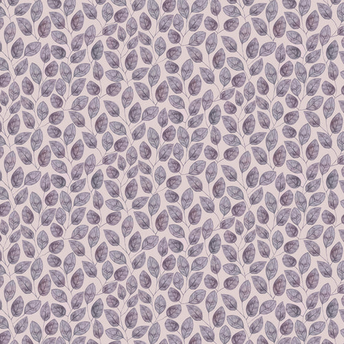 Floral Purple Fabric - Lilah Printed Cotton Fabric (By The Metre) Heather Voyage Maison