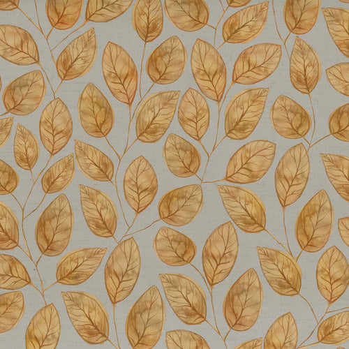 Floral Yellow Fabric - Lilah Printed Cotton Fabric (By The Metre) Russet Voyage Maison