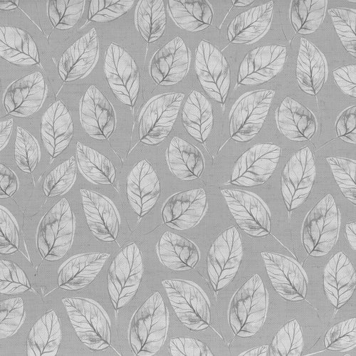 Floral Grey Fabric - Lilah Printed Cotton Fabric (By The Metre) Stone Voyage Maison