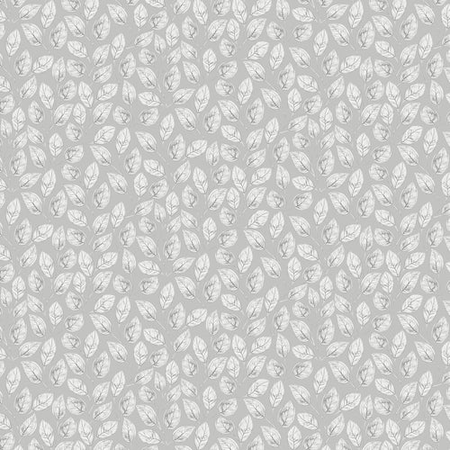 Floral Grey Fabric - Lilah Printed Cotton Fabric (By The Metre) Stone Voyage Maison