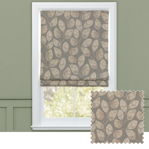 Floral Grey M2M - Lilah Printed Cotton Made to Measure Roman Blinds Ironstone Voyage Maison