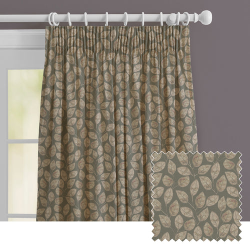Floral Grey M2M - Lilah Printed Made to Measure Curtains Ironstone Voyage Maison