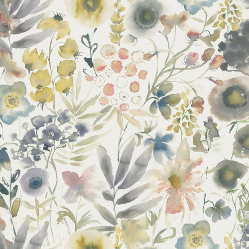 Animal Yellow Fabric - Lomondra Printed Cotton Fabric (By The Metre) Harvest/Cream Voyage Maison