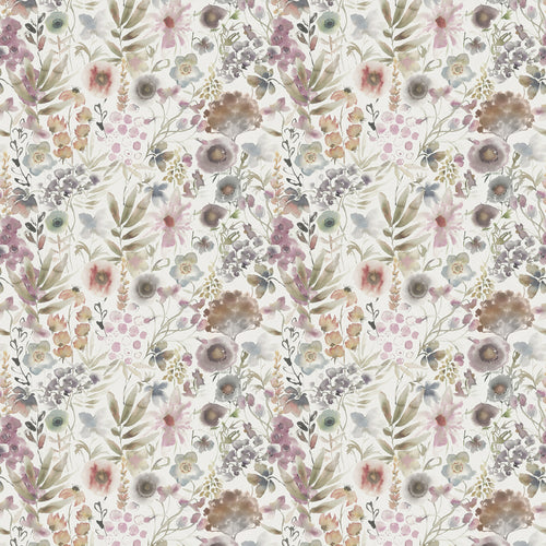 Animal Purple Fabric - Lomondra Printed Cotton Fabric (By The Metre) Ironstone/Cream Voyage Maison