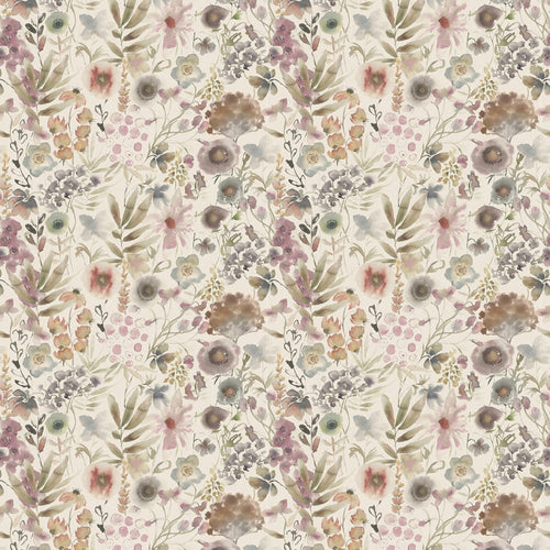 Animal Purple Fabric - Lomondra Printed Cotton Fabric (By The Metre) Ironstone Voyage Maison