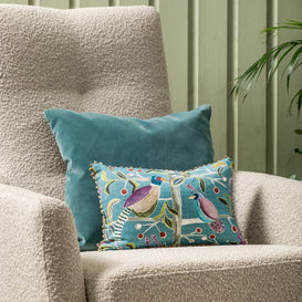 Voyage Maison Lossie Printed Feather Cushion in Mineral