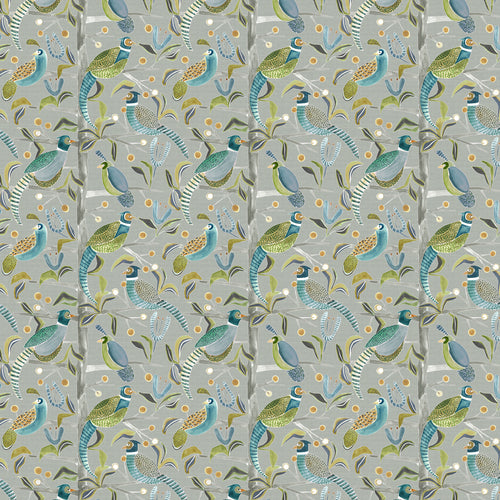 Animal Green Fabric - Lossie Printed Cotton Fabric (By The Metre) Pine Voyage Maison