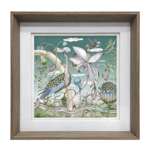 Floral Green Wall Art - Luan  Framed Print Nut Voyage Maison