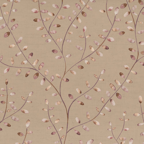 Floral Pink Fabric - Lucia Printed Cotton Fabric (By The Metre) Boysenberry Voyage Maison