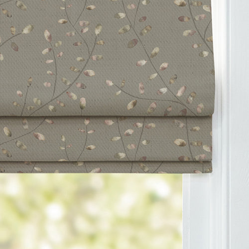 Floral Grey M2M - Lucia Printed Cotton Made to Measure Roman Blinds Ironstone Voyage Maison