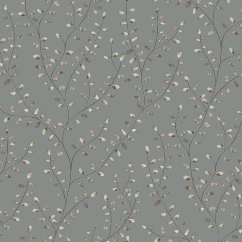 Floral Grey M2M - Lucia Printed Cotton Made to Measure Roman Blinds Ironstone Voyage Maison