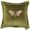 Voyage Maison Luna Printed Feather Cushion in Green