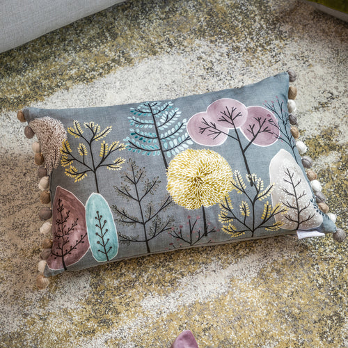 Voyage Maison Lyall Printed Feather Cushion in Granite