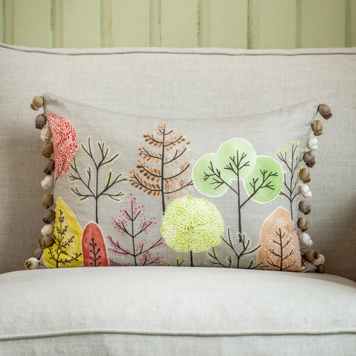 Voyage Maison Lyall Printed Feather Cushion in Sandstone