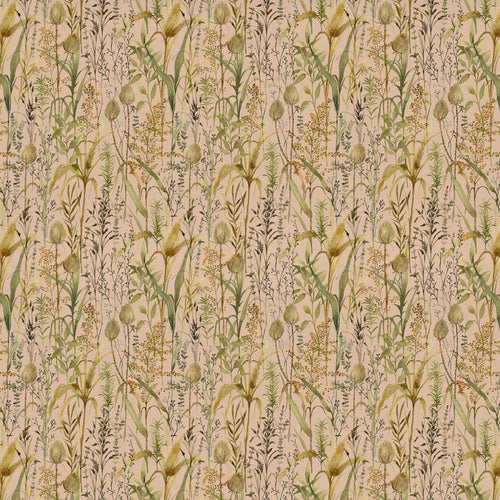 Floral Orange Fabric - Lydiard Printed Cotton Fabric (By The Metre) Apricot Voyage Maison