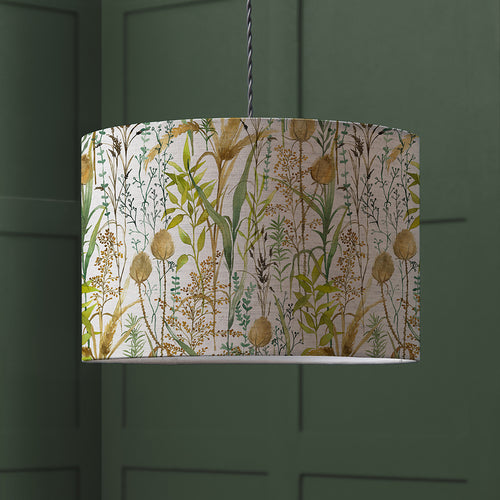 Floral Yellow Lighting - Lydiard Eva Printed Lamp Shade Linen Voyage Maison