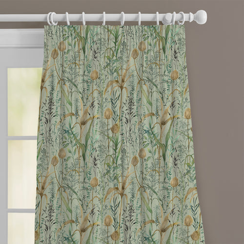 Floral Green M2M - Lydiard Printed Cotton Made to Measure Curtains Sky Voyage Maison