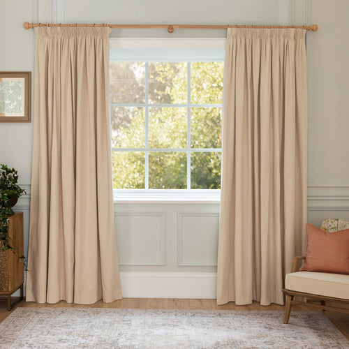 Plain Brown M2M - Jedburgh Textured Woven Made to Measure Curtains Default Voyage Maison