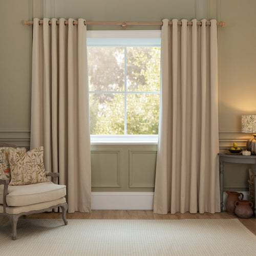 Plain Brown M2M - Jedburgh Textured Woven Made to Measure Curtains Default Voyage Maison