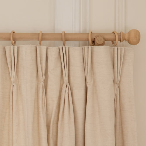 Plain Cream M2M - Jedburgh Textured Woven Made to Measure Curtains Default Voyage Maison