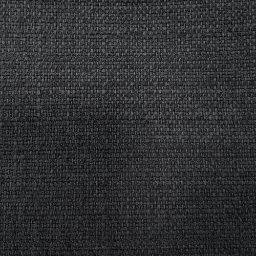 Plain Black Fabric - Malleny Textured Woven Fabric (By The Metre) Charcoal Voyage Maison