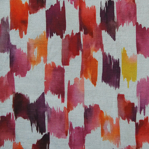Abstract Pink Fabric - Maluku Printed Cotton Fabric (By The Metre) Grenadine Voyage Maison