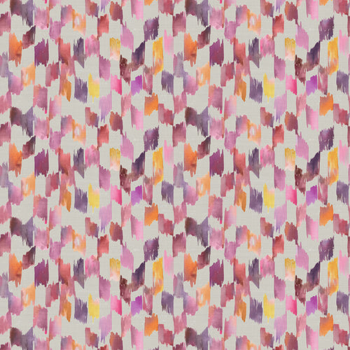 Abstract Pink Fabric - Maluku Printed Cotton Fabric (By The Metre) Grenadine Voyage Maison
