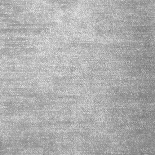 Plain Silver Fabric - Malvolio Plain Velvet Fabric (By The Metre) Silver Voyage Maison