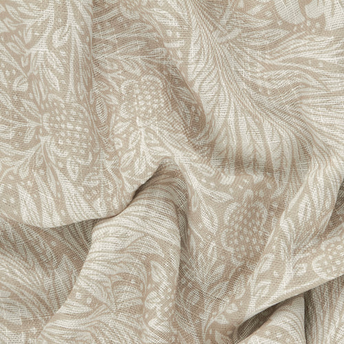 Damask Multi Curtains - Marigold Sheer Curtain Panel Linen Morris & Co