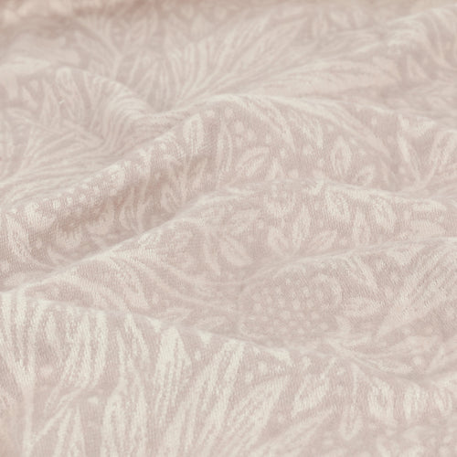 Floral Beige Throws - Marigold Jacquard Throw Stone Morris & Co