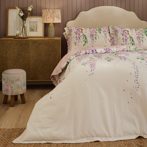 Floral Purple Bedding - Mariposa Printed Duvet Cover Set Purple Voyage Maison