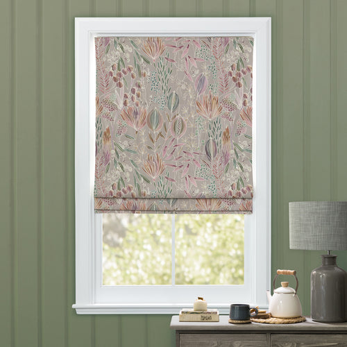 Floral Beige M2M - Masina Printed Cotton Made to Measure Roman Blinds Sandstone Voyage Maison