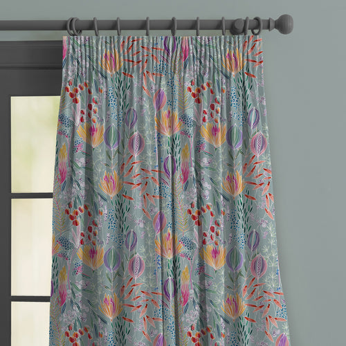 Floral Blue M2M - Masina Printed Made to Measure Curtains Egg Voyage Maison