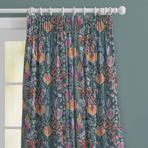 Floral Blue M2M - Masina Printed Made to Measure Curtains Papaya Voyage Maison