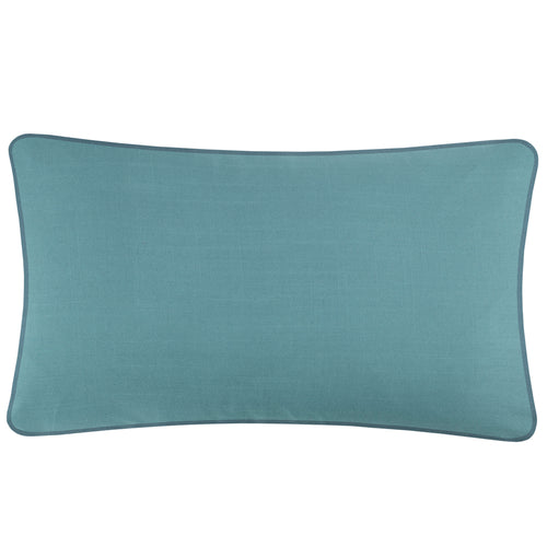 Floral Blue Cushions - Morning Chorus Outdoor Polyester Filled Cushion Cream Voyage Maison