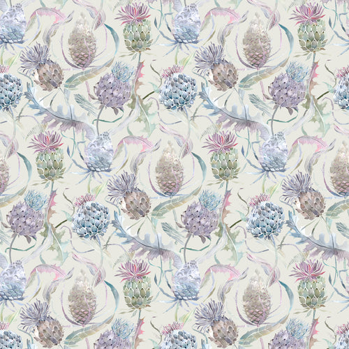 Floral Pink Wallpaper - Meadwell  1.4m Wide Width Wallpaper (By The Metre) Loganberry Voyage Maison