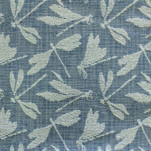 Animal Blue Fabric - Meddon Woven Jacquard Fabric (By The Metre) Cornflower Voyage Maison