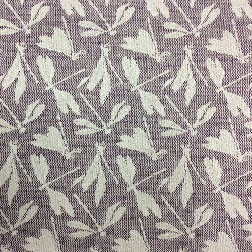 Animal Purple Fabric - Meddon Woven Jacquard Fabric (By The Metre) Damson Voyage Maison