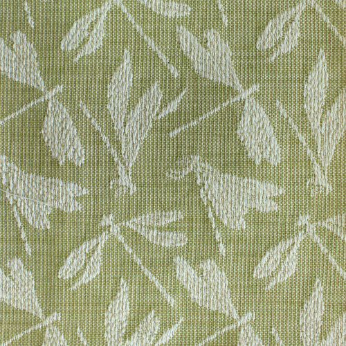 Animal Green Fabric - Meddon Woven Jacquard Fabric (By The Metre) Meadow Voyage Maison