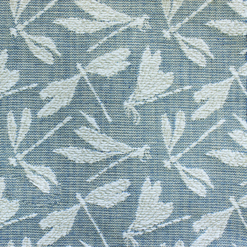 Animal Blue Fabric - Meddon Woven Jacquard Fabric (By The Metre) Sky Voyage Maison