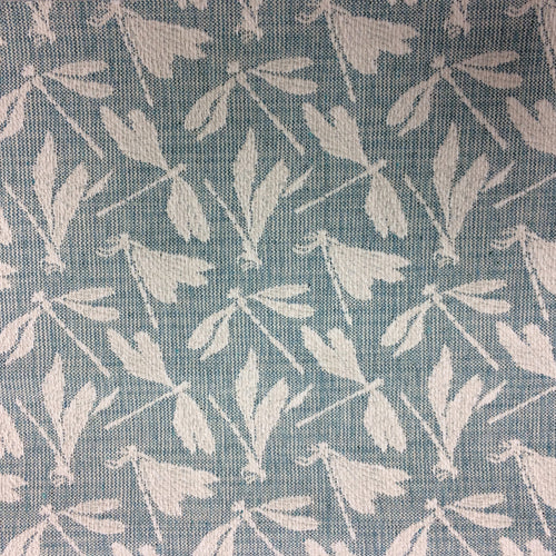 Animal Blue Fabric - Meddon Woven Jacquard Fabric (By The Metre) Sky Voyage Maison