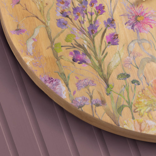 Medmerry Printed Wooden Clock Honey Oak