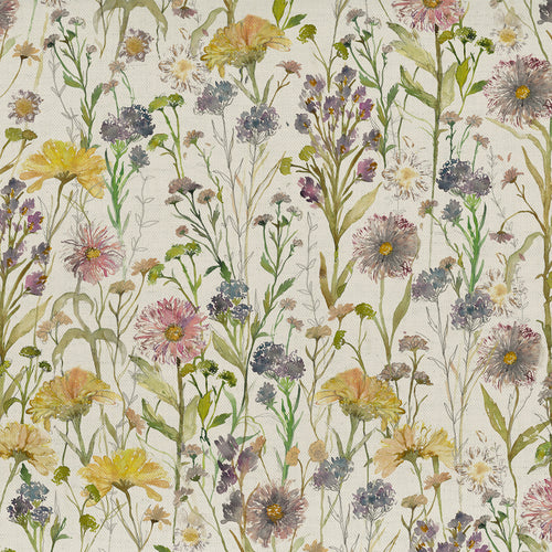 Floral Multi Fabric - Medmerry Printed Cotton Fabric (By The Metre) Linen Voyage Maison