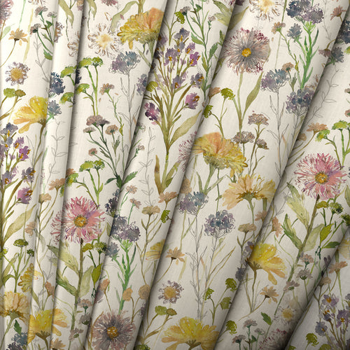 Floral Multi Fabric - Medmerry Printed Cotton Fabric (By The Metre) Linen Voyage Maison