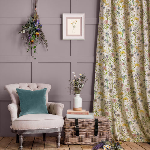 Floral Multi M2M - Medmerry Printed Cotton Made to Measure Curtains Linen Voyage Maison