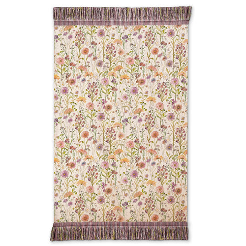 Floral Multi Throws - Medmerry Printed Fringe Throw Blossom Voyage Maison