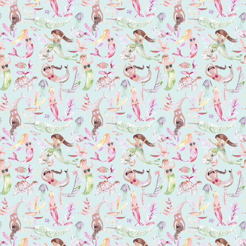  Samples - Mermaid Party  Wallpaper Sample Dusk Voyage Maison