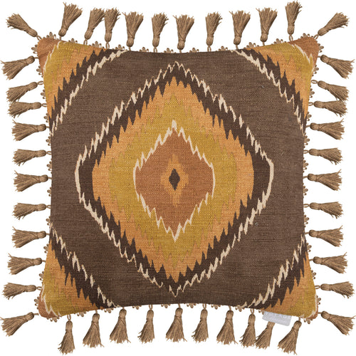 Voyage Maison Mika Printed Feather Cushion in Sepia